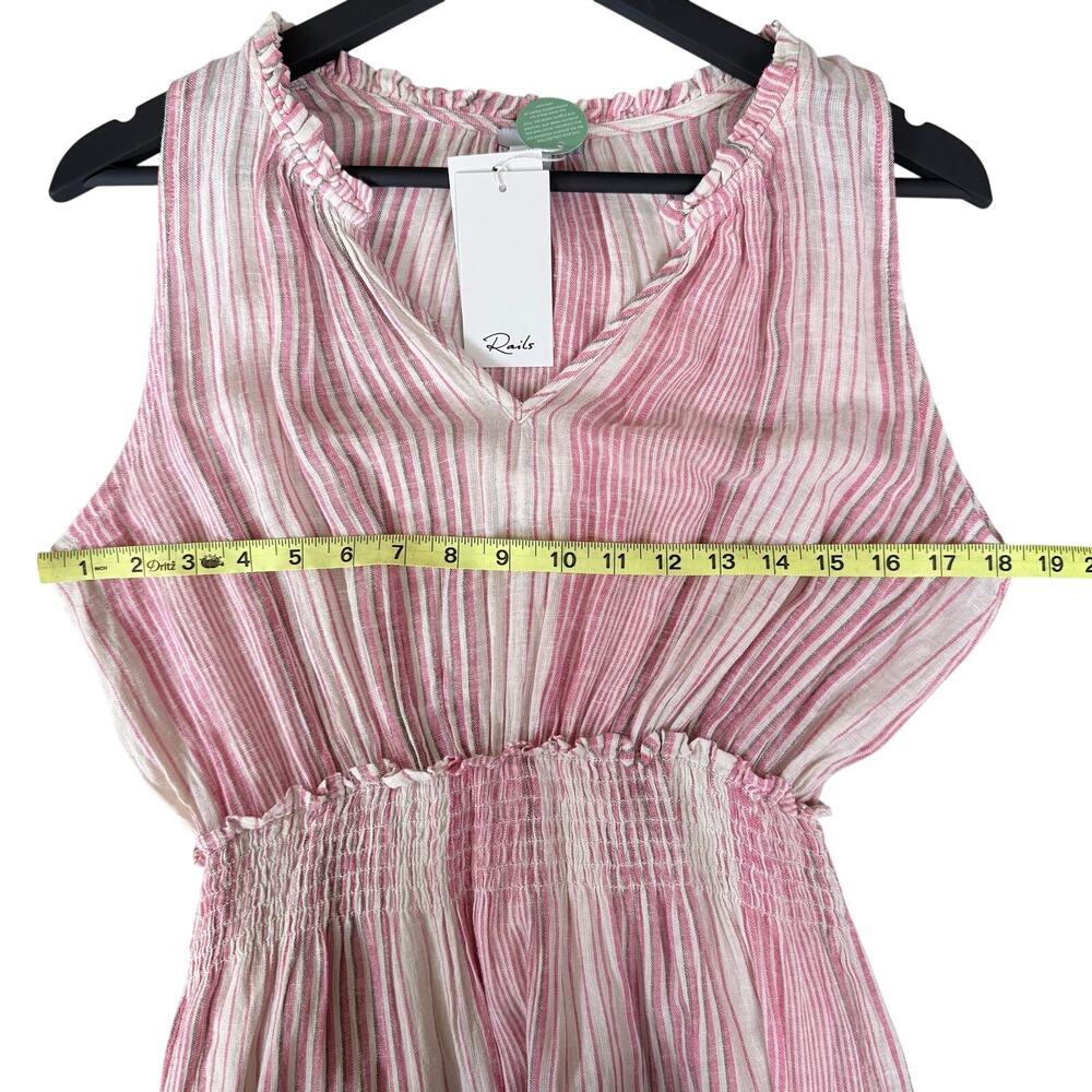 RAILS Loulou Boho Flowy Stripe Maxi Dress MED - Picture 12 of 13